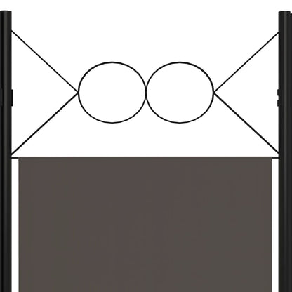 3-tlg. Raumteiler Anthrazit 120 x 180 cm