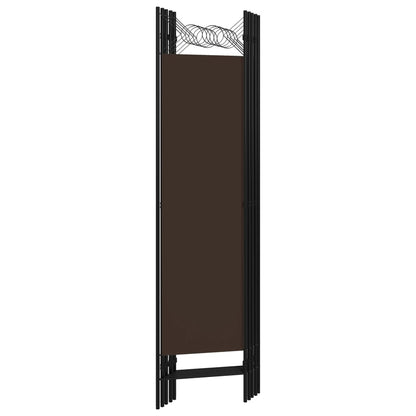 5-tlg. Raumteiler Braun 200 x 180 cm