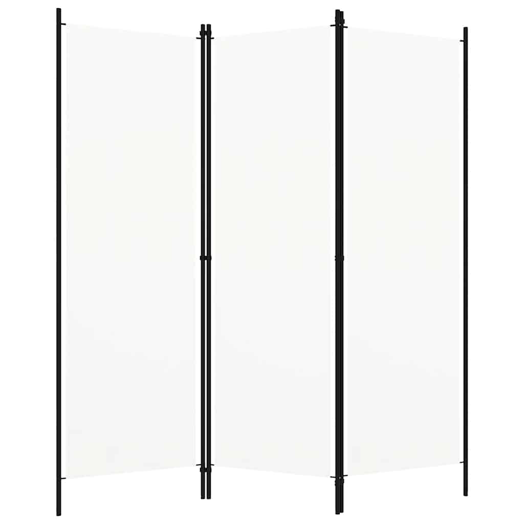 3-tlg. Raumteiler Weiß 150x180 cm