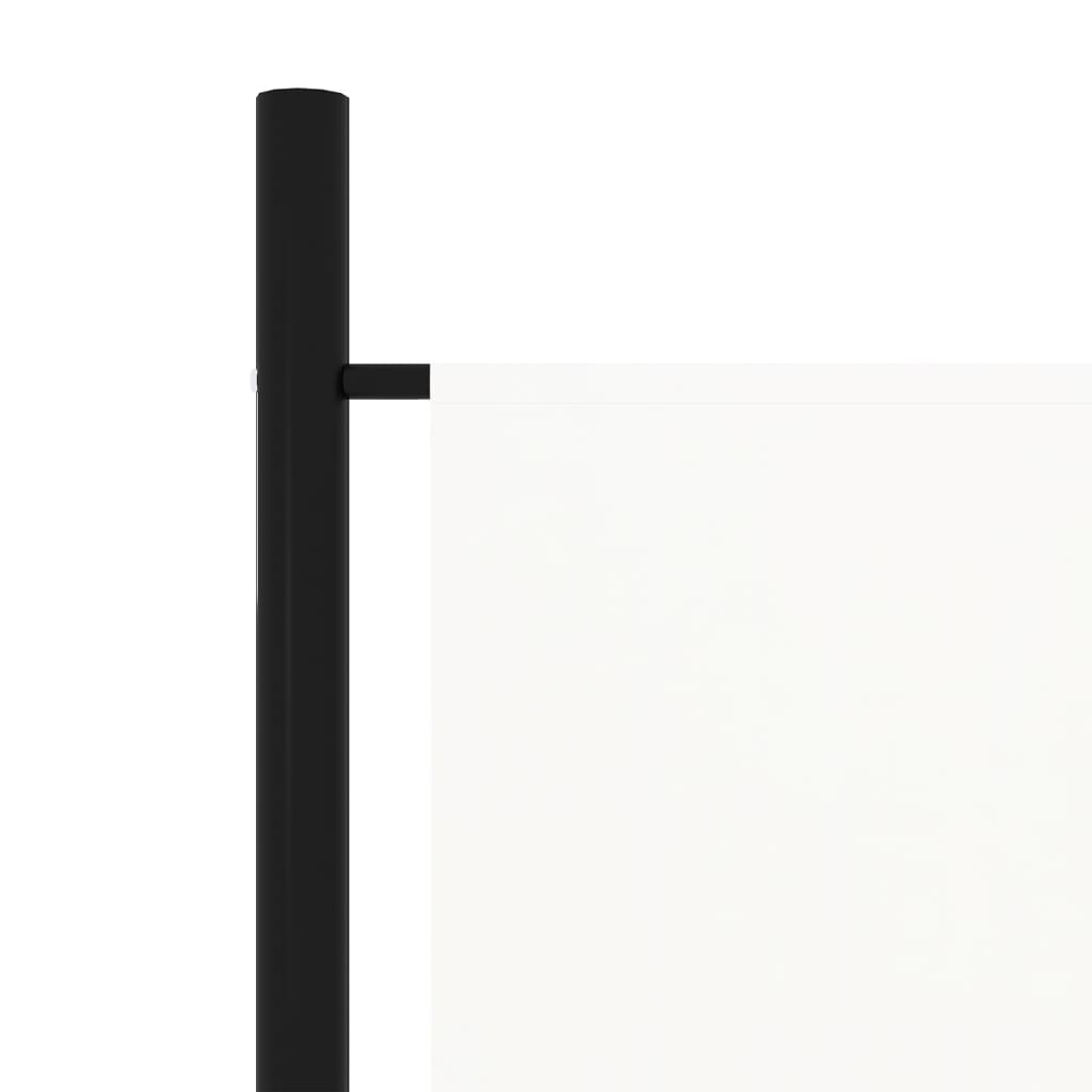6-tlg. Raumteiler Weiß 300x180 cm