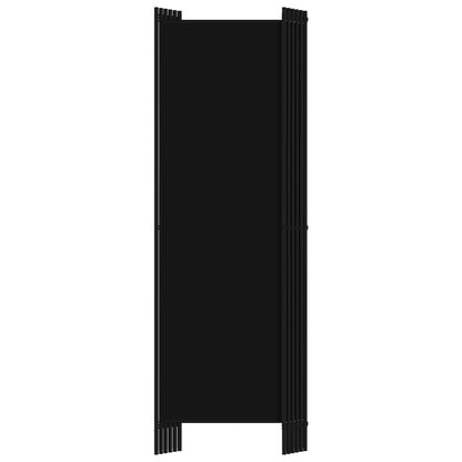 6-tlg. Raumteiler Schwarz 300x180 cm