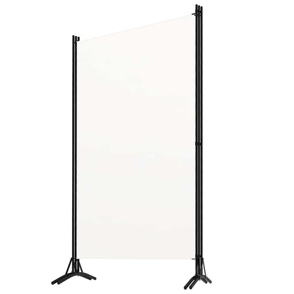 3-tlg. Raumteiler Weiß 260x180 cm Stoff
