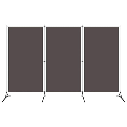 3-tlg. Raumteiler Anthrazit 260x180 cm