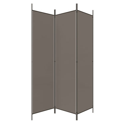 3-tlg. Paravent Anthrazit 150x220 cm Stoff