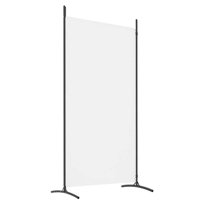 2-tlg. Paravent Weiß 175x180 cm Stoff