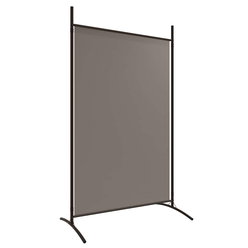 2-tlg. Paravent Anthrazit 175x180 cm Stoff