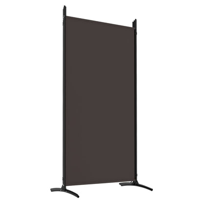 6-tlg. Paravent Braun 520x180 cm Stoff