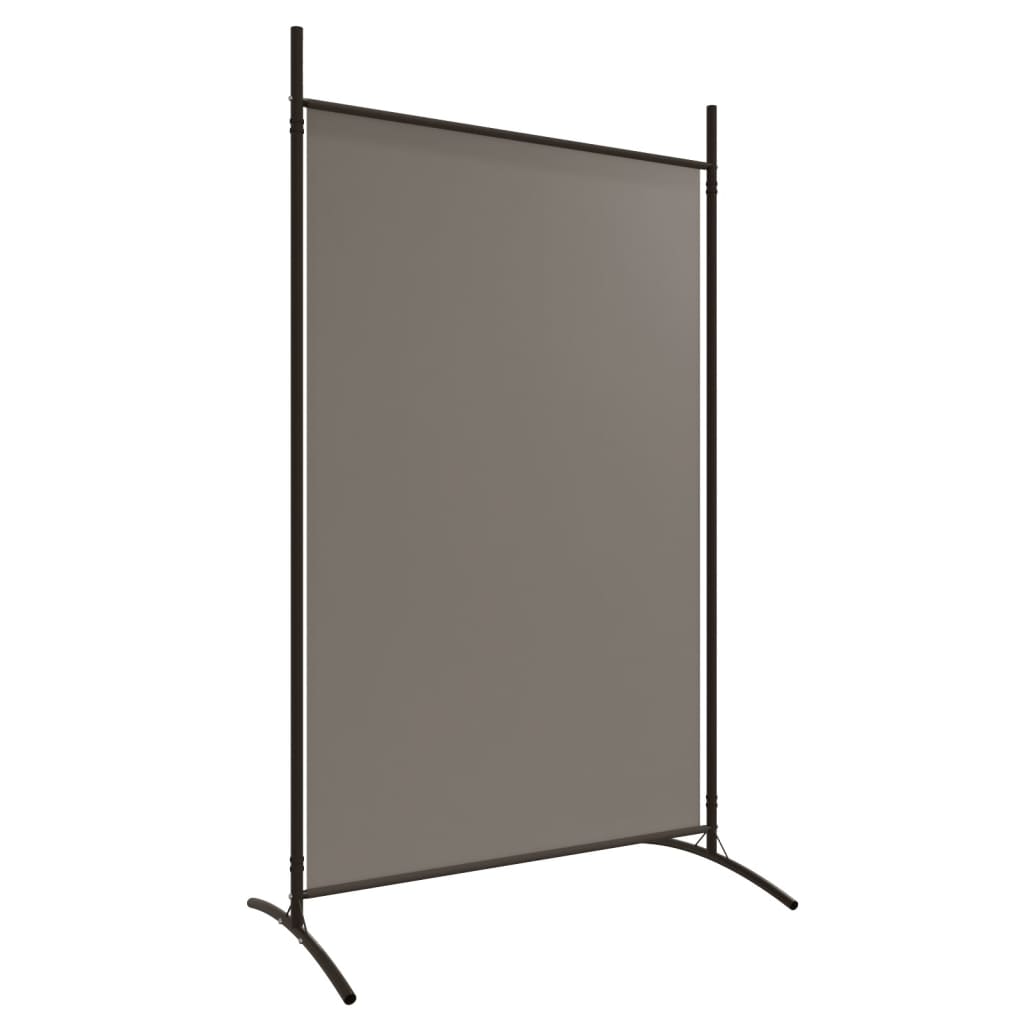 6-tlg. Paravent Anthrazit 520x180 cm Stoff