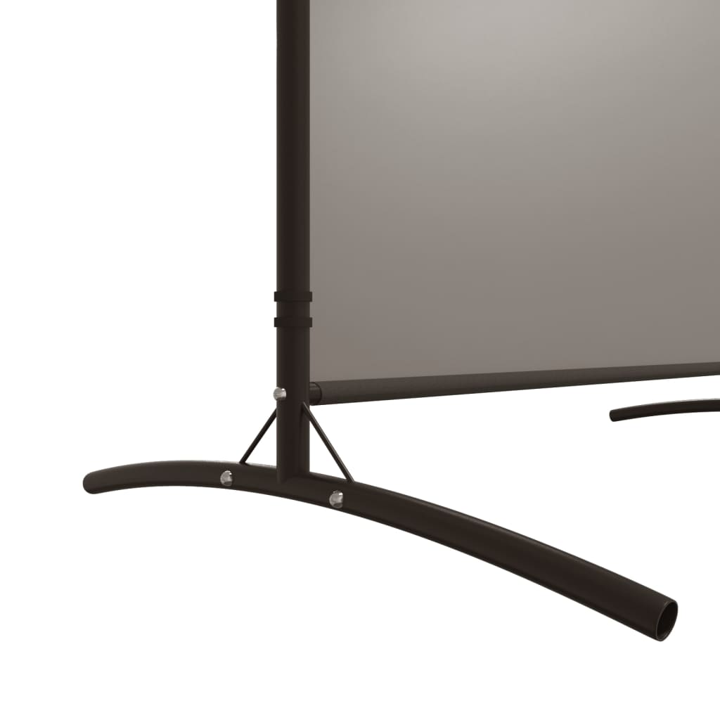 6-tlg. Paravent Anthrazit 520x180 cm Stoff