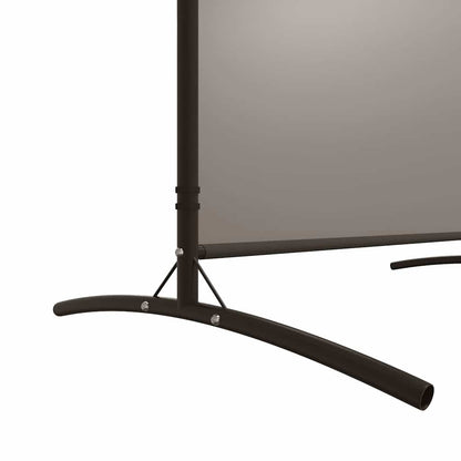 6-tlg. Paravent Anthrazit 520x180 cm Stoff