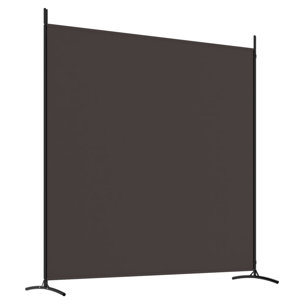 2-tlg. Paravent Braun 348x180 cm Stoff