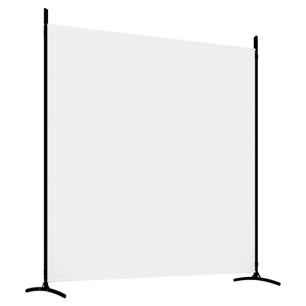 3-tlg. Paravent Weiß 525x180 cm Stoff