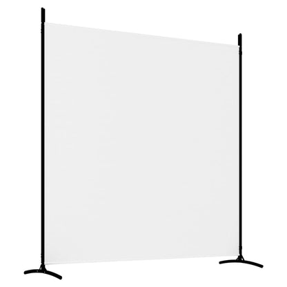 3-tlg. Paravent Weiß 525x180 cm Stoff
